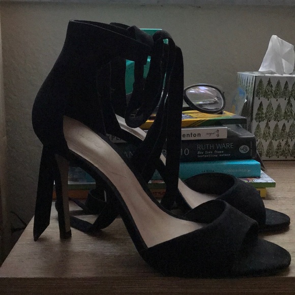 Black Heel Sandal - Picture 3 of 4